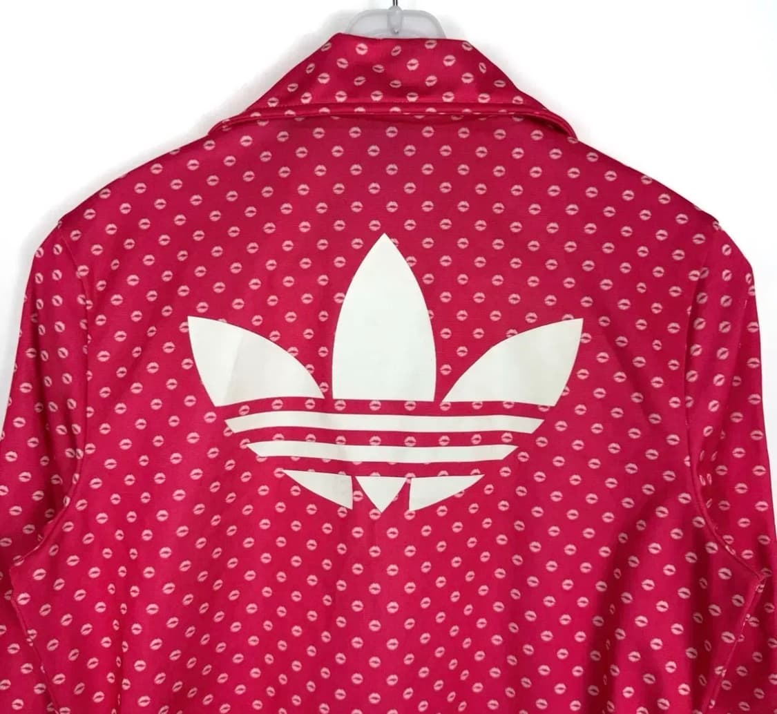 아디다스 파이어버드 빅로고 입술 트랙탑 핑크 상품이미지3