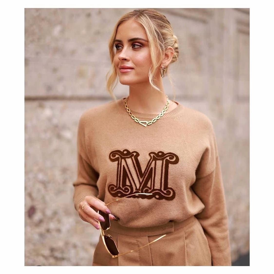 막스마라 M로고 울 캐시 니트 상품이미지1