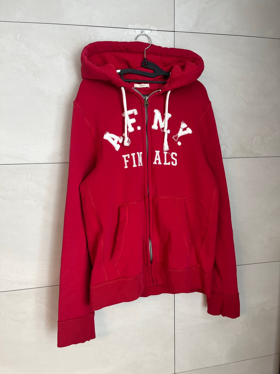 아베크롬비 스펠로고 후드집업 레드 (XL)  상품이미지2