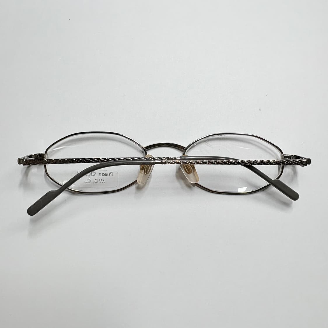 빈티지 오벌형 안경(부산광학 실버 타원형 안경) 상품이미지4