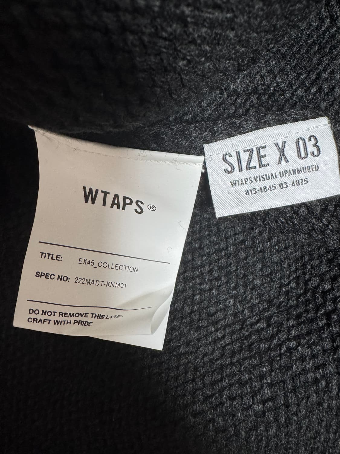 WTAPS 더블탭스 DITCH 브이넥 베스트 22aw 블랙 3 상품이미지6