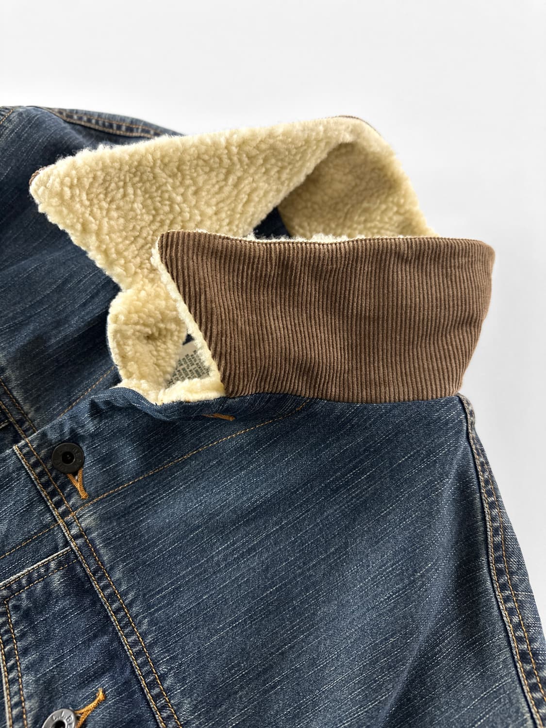 90~00s 빈티지 엘엘빈 쉐르파 데님 트러커 자켓 상품이미지4