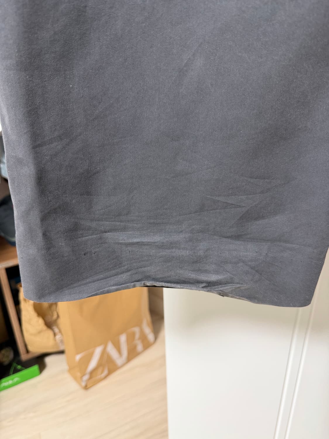 (L) 누마레EE 더블웨이스트 팬츠 챠콜 상품이미지3