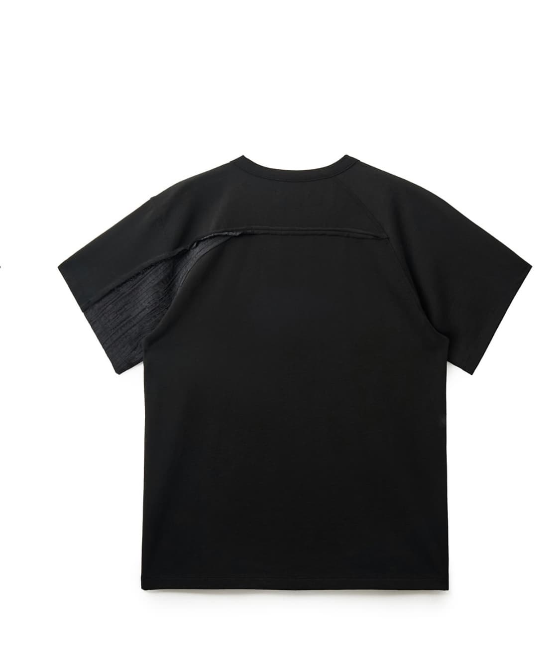 Curved Henley Neck Tee Black 4(L) 상품이미지1