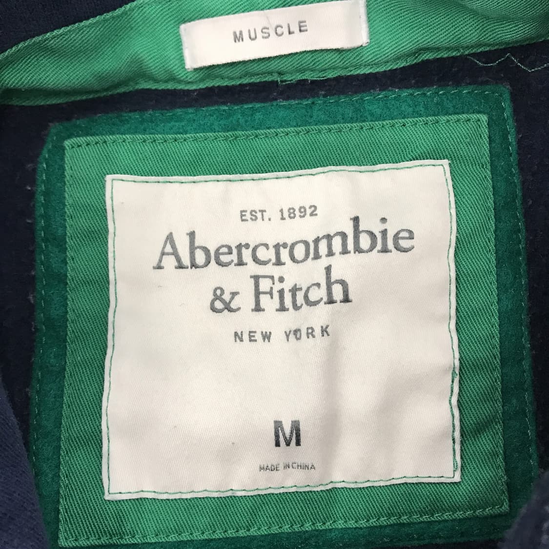 아베크롬비 Y2K 그린 네이비 후드 [M] 상품이미지4