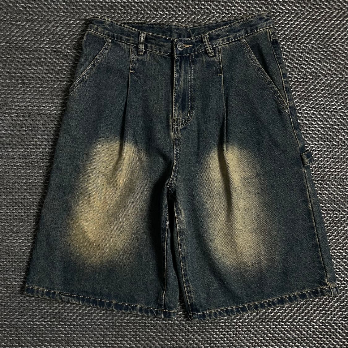 디미트리블랙 워싱 데님 카펜터 버뮤다 팬츠y 4818 상품이미지3