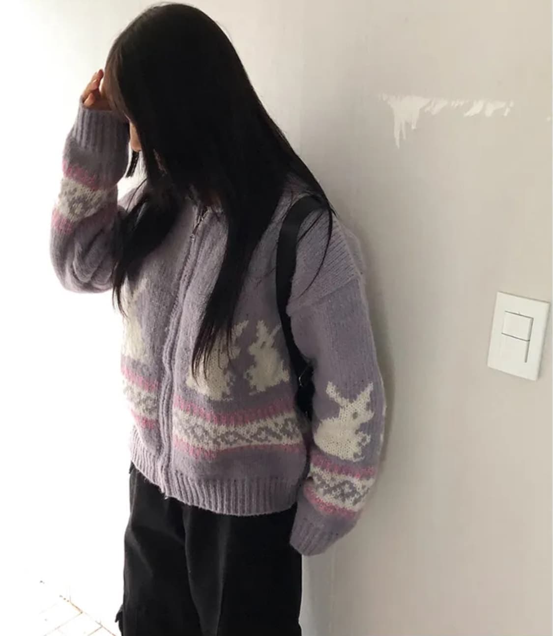 moon rabbit knit cardigan 상품이미지1