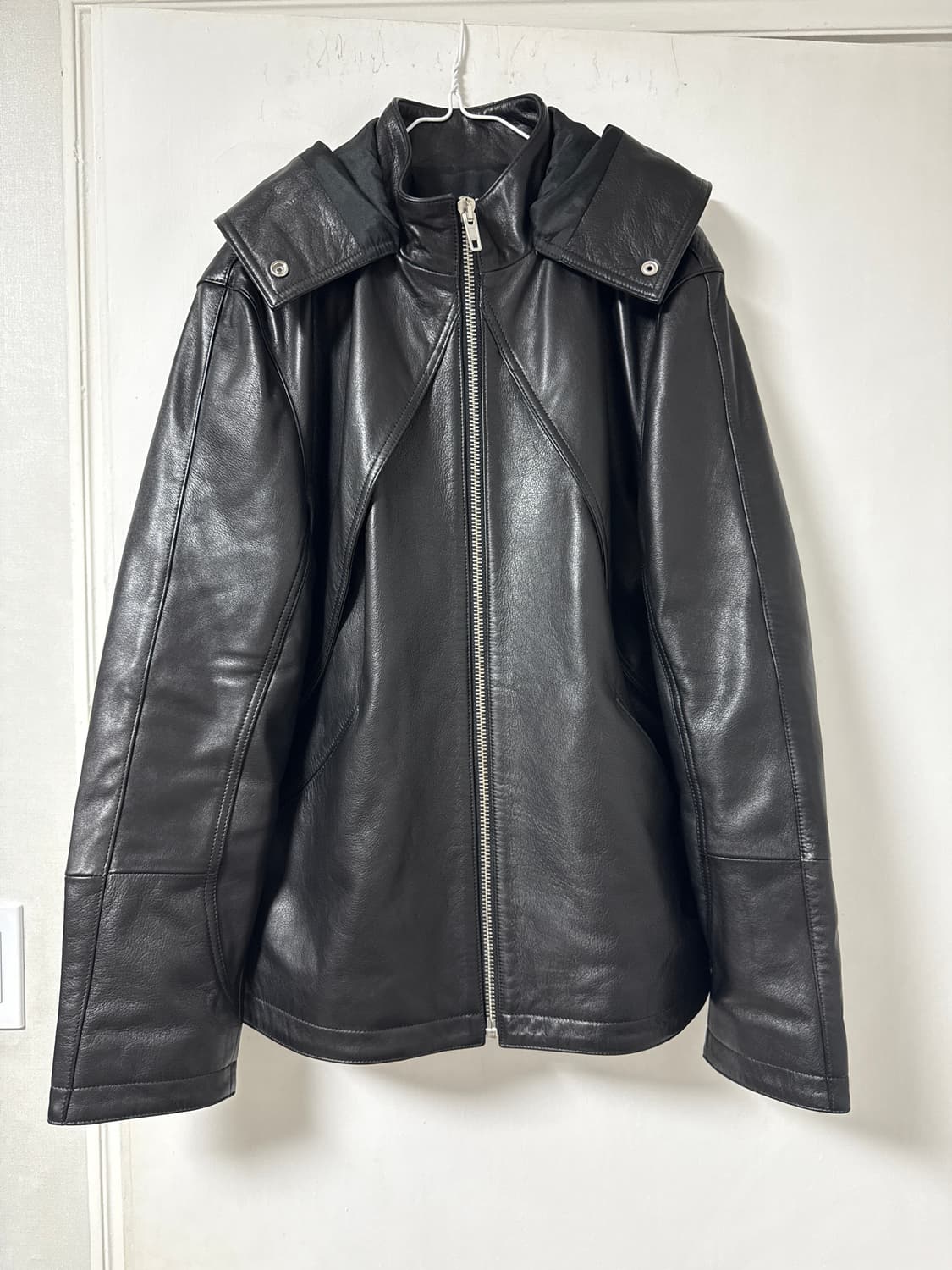 FLANEUR 닌자 스쿠다이버 바라클라바 카우레더자켓 상품이미지4