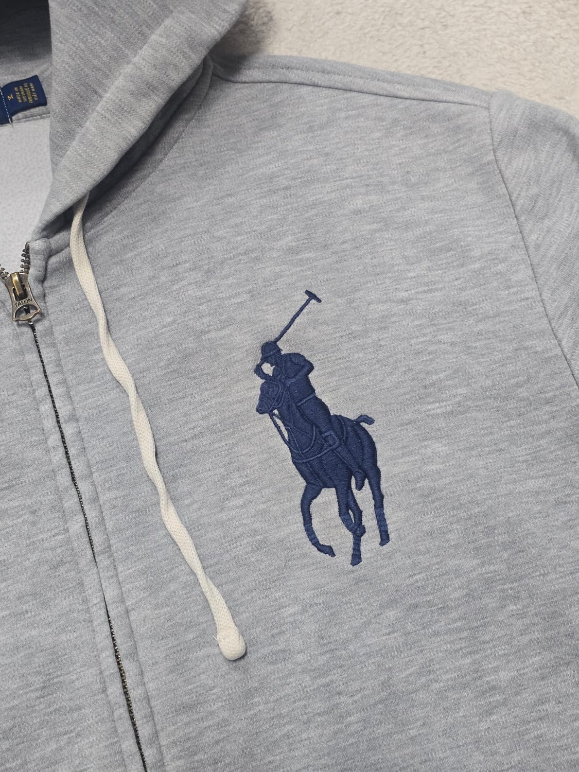 폴로랄프로렌 빅포니 성조기 후드 집업 자켓 그레이  상품이미지4