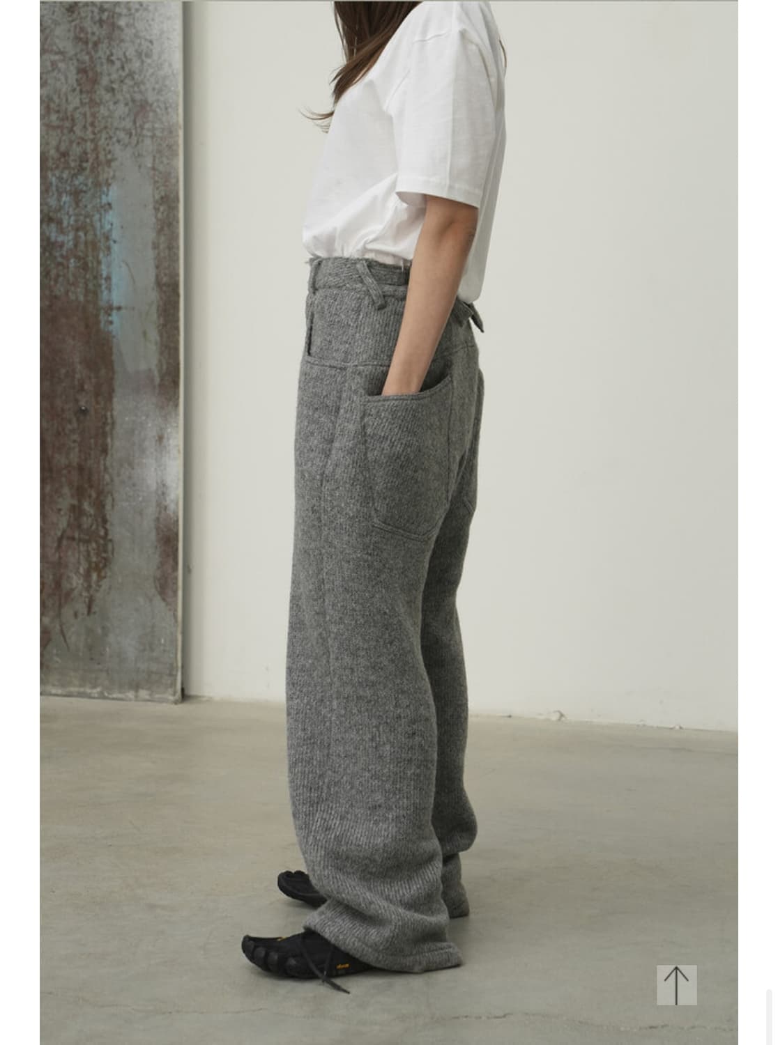 yiyae 이예 사이드 스트랩 울 팬츠 M 상품이미지5