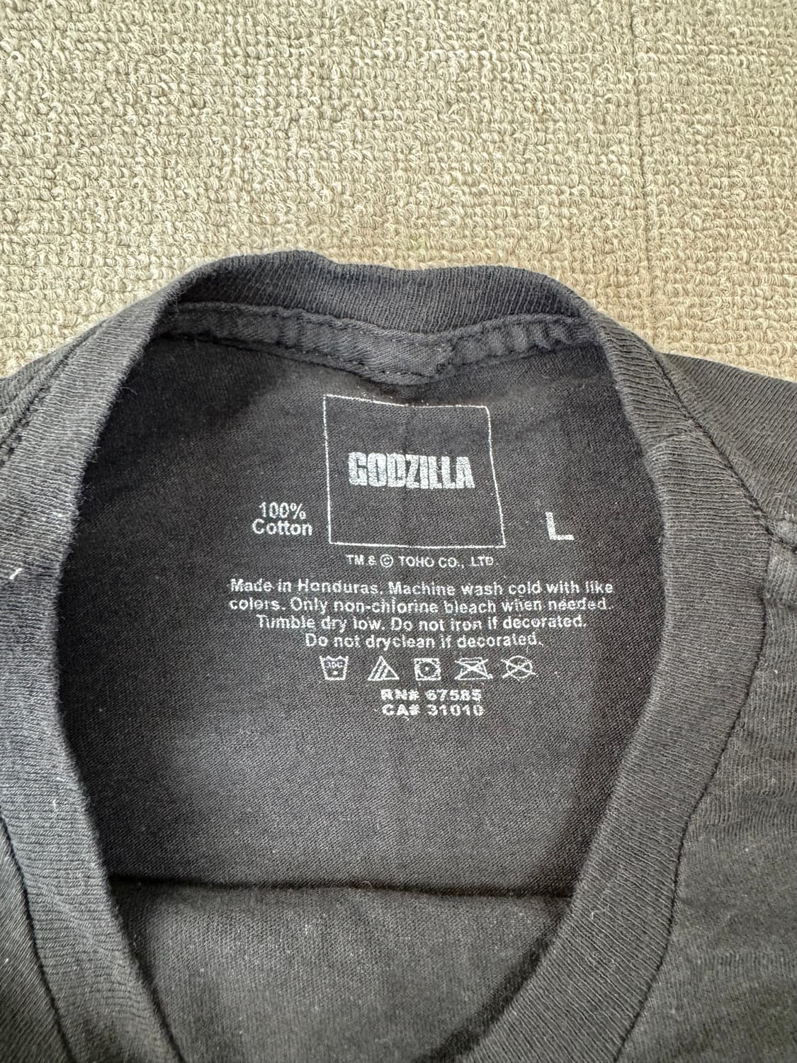 별이 빛나는 고질라 오리지널 티셔츠 상품이미지3