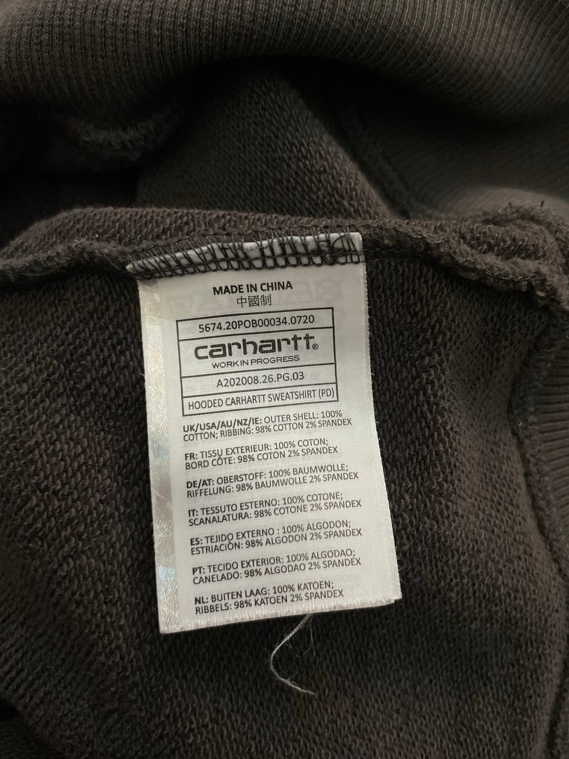 칼하트 WIP 후드 상품이미지6