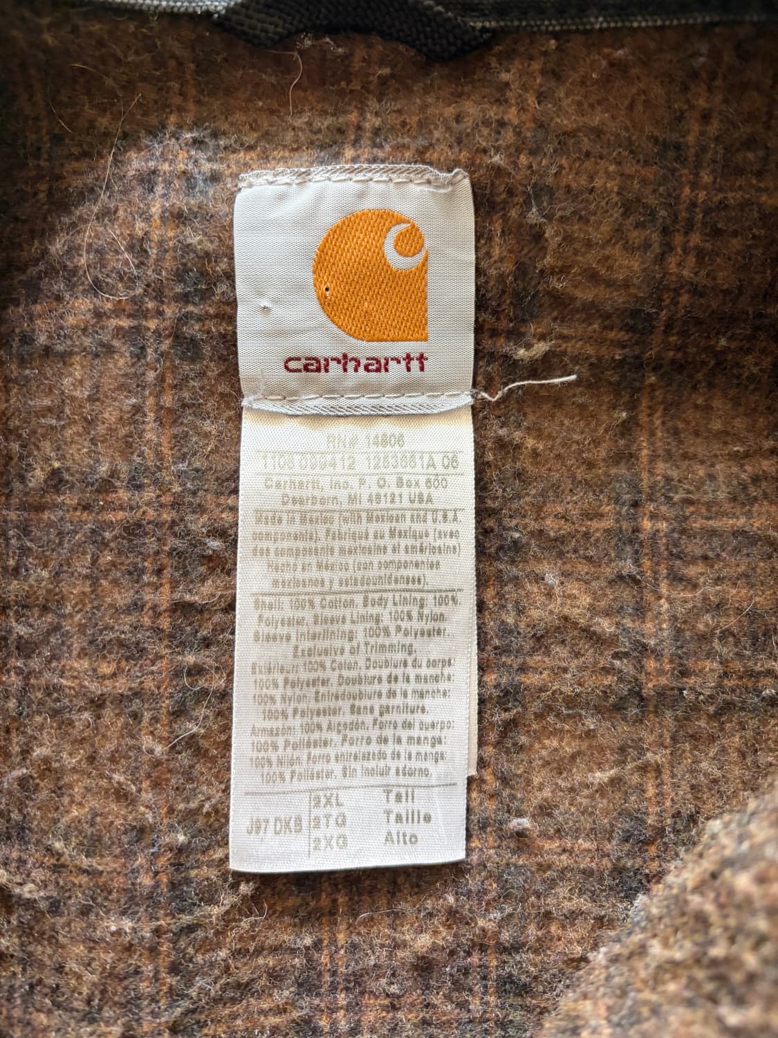 칼하트 j97 dkb xxl 상품이미지4