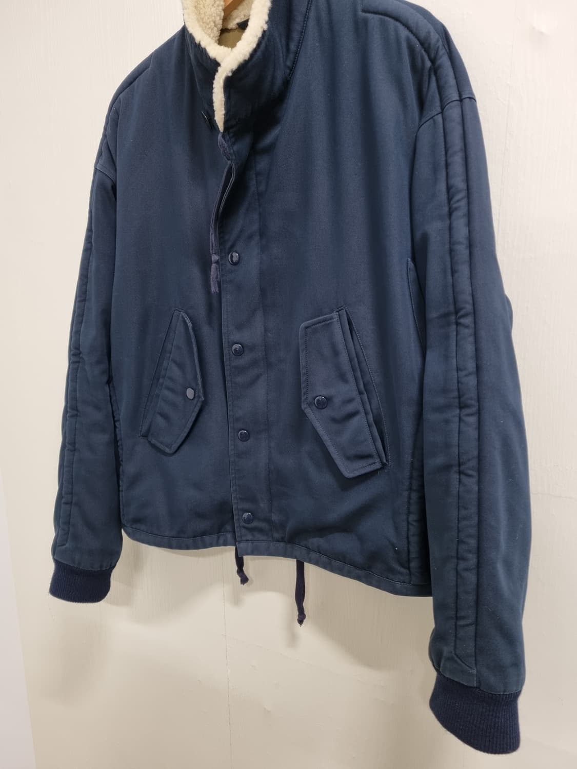 A.P.C. KANYE 네이비 셰르파 칼라 봄버 자켓 S 상품이미지4
