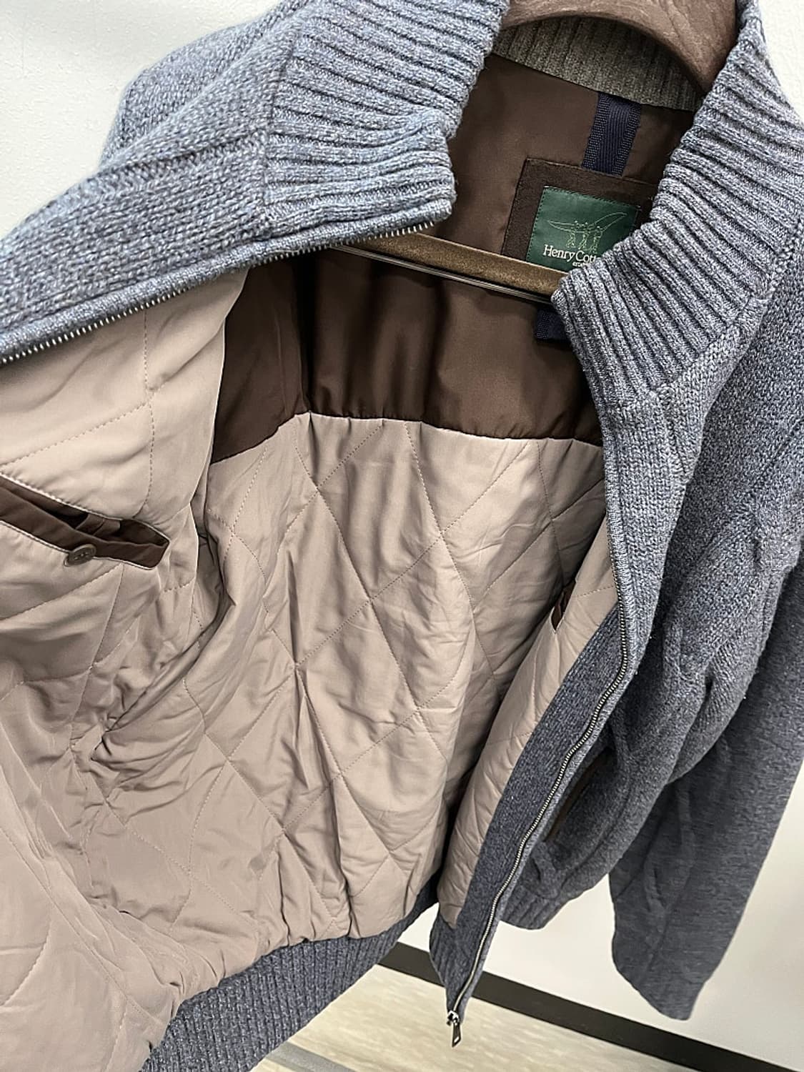 105) 헨리코튼 케이블 방풍니트  상품이미지6