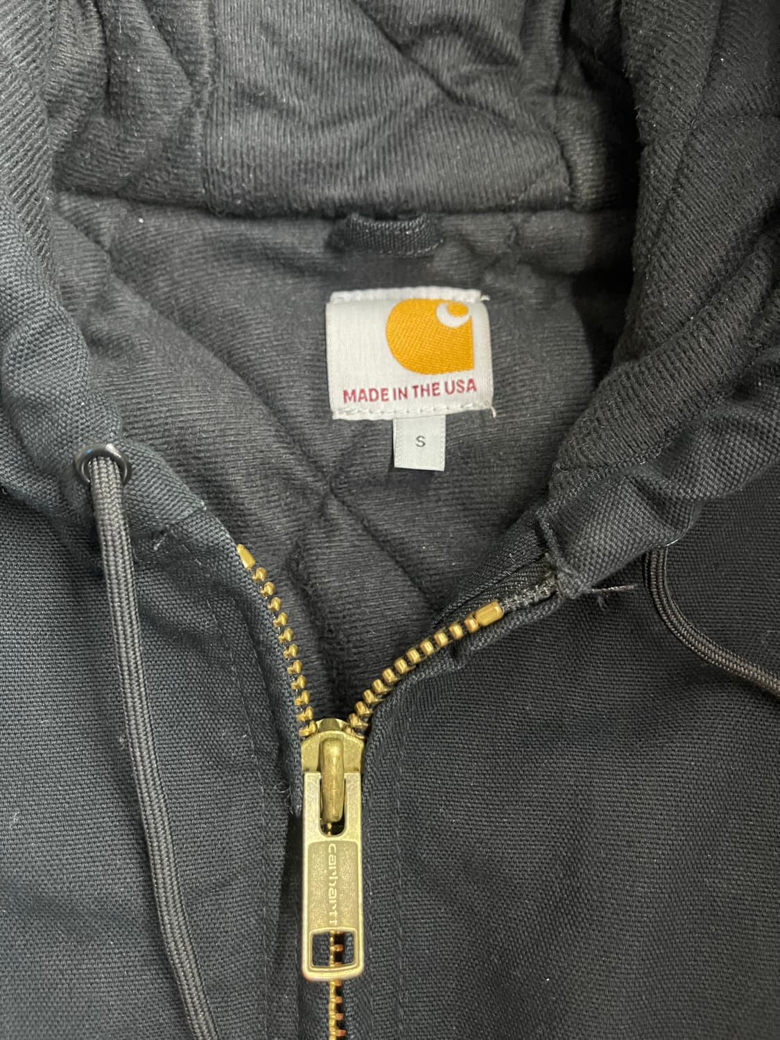 칼하트 J140 덕 액티브 후드 자켓 블랙 S 상품이미지4