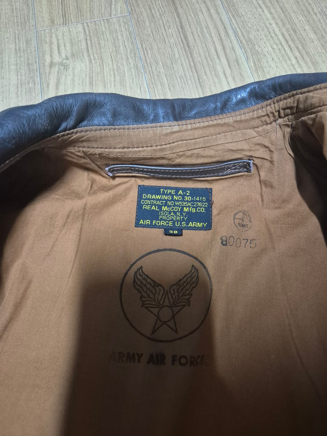 리얼맥코이 A-2 38사이즈 (Rough Wear 27622) 상품이미지6