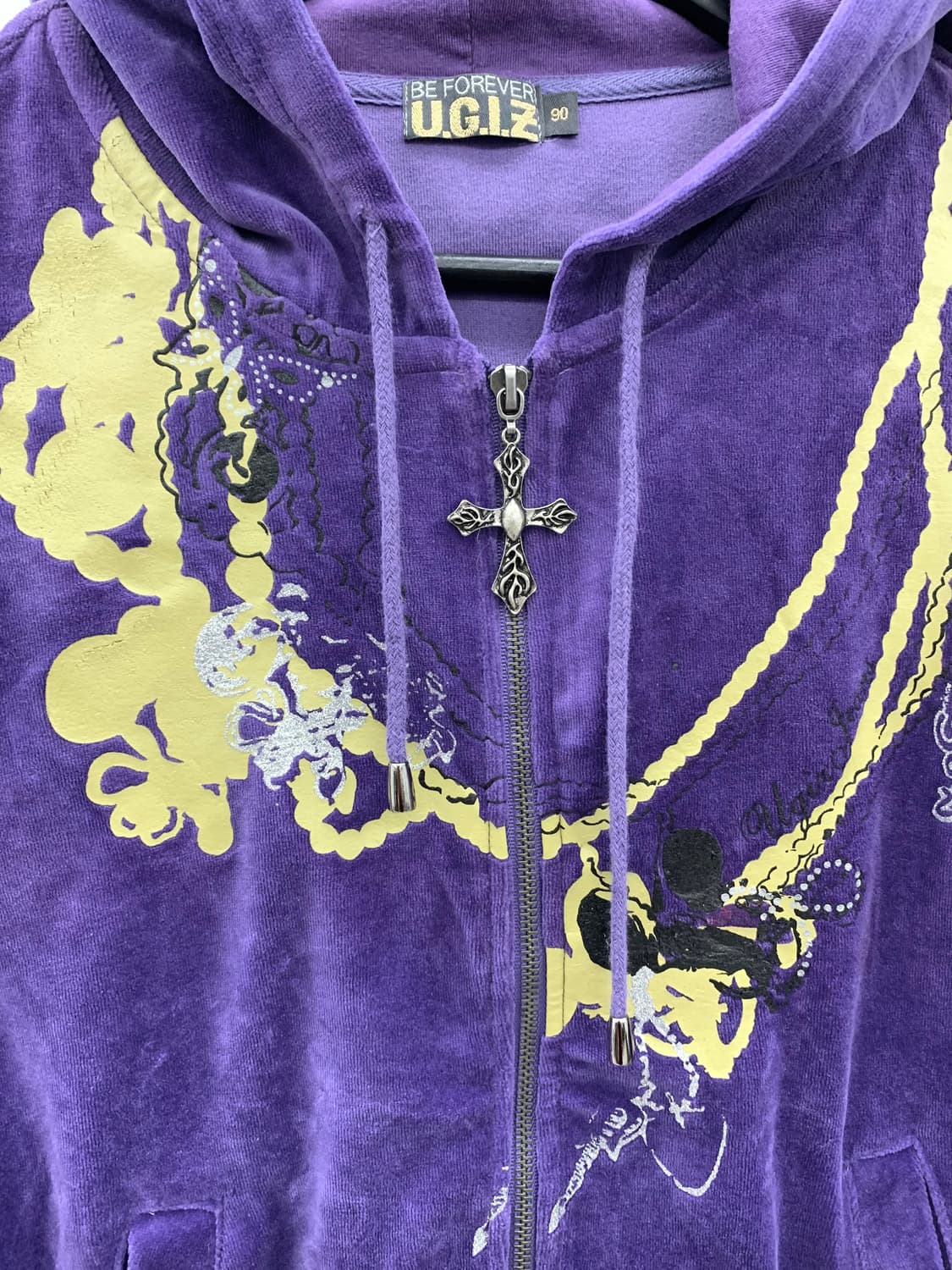 Cross detail ethnic mood hoodie  상품이미지6