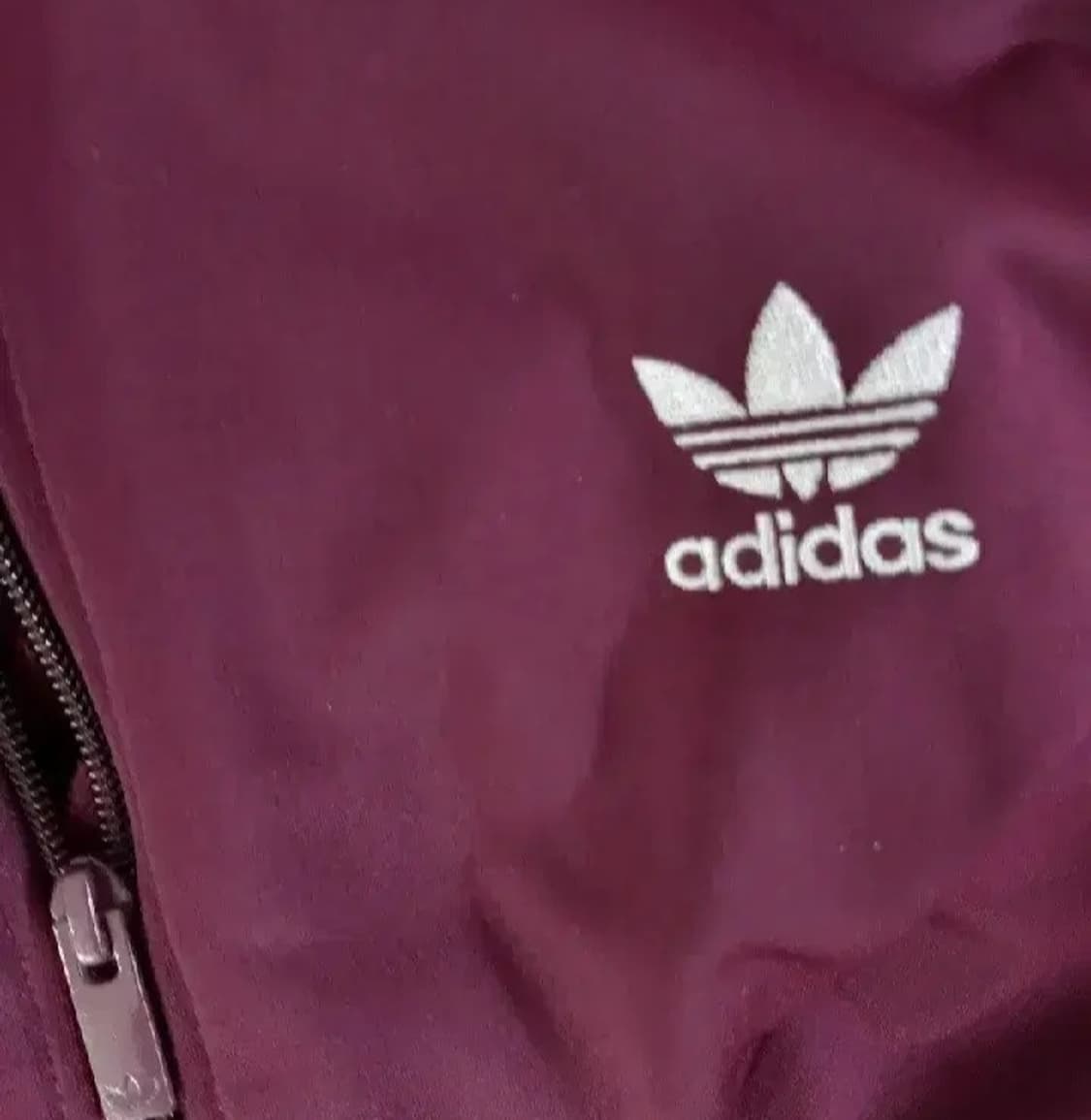 아디다스 대장급 마룬 버건디 트랙탑 저지 져지집업 90/S 상품이미지3