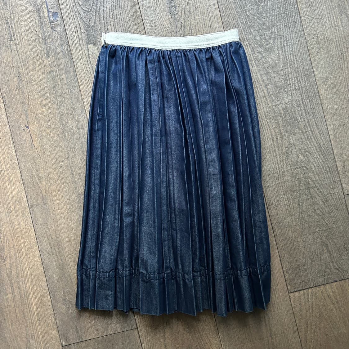 Stitch Pleats Denim Skirt 상품이미지7