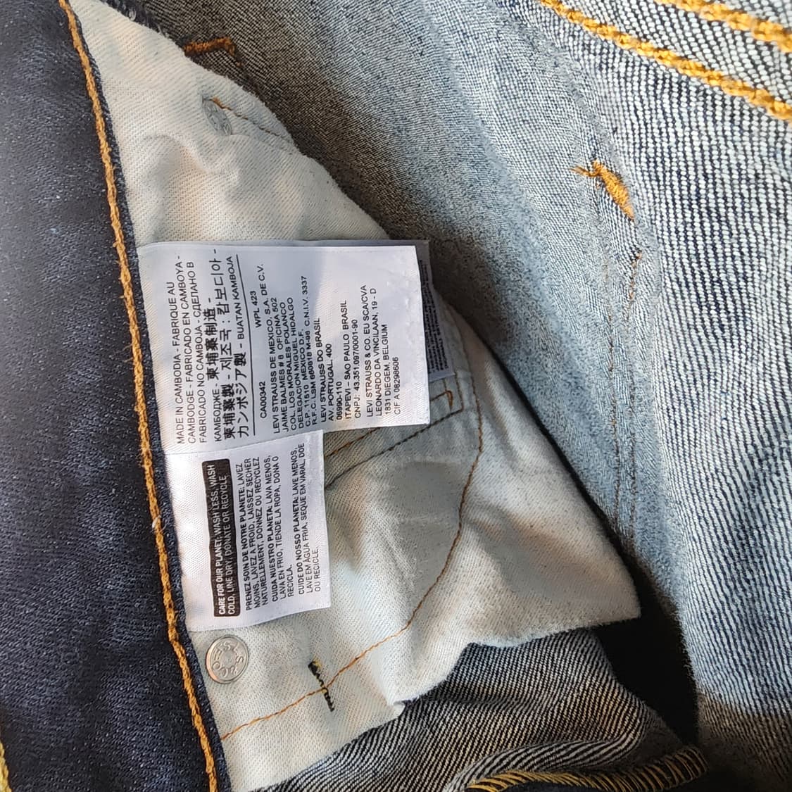 리바이스510 청바지 남성 데님 팬츠 상품이미지5