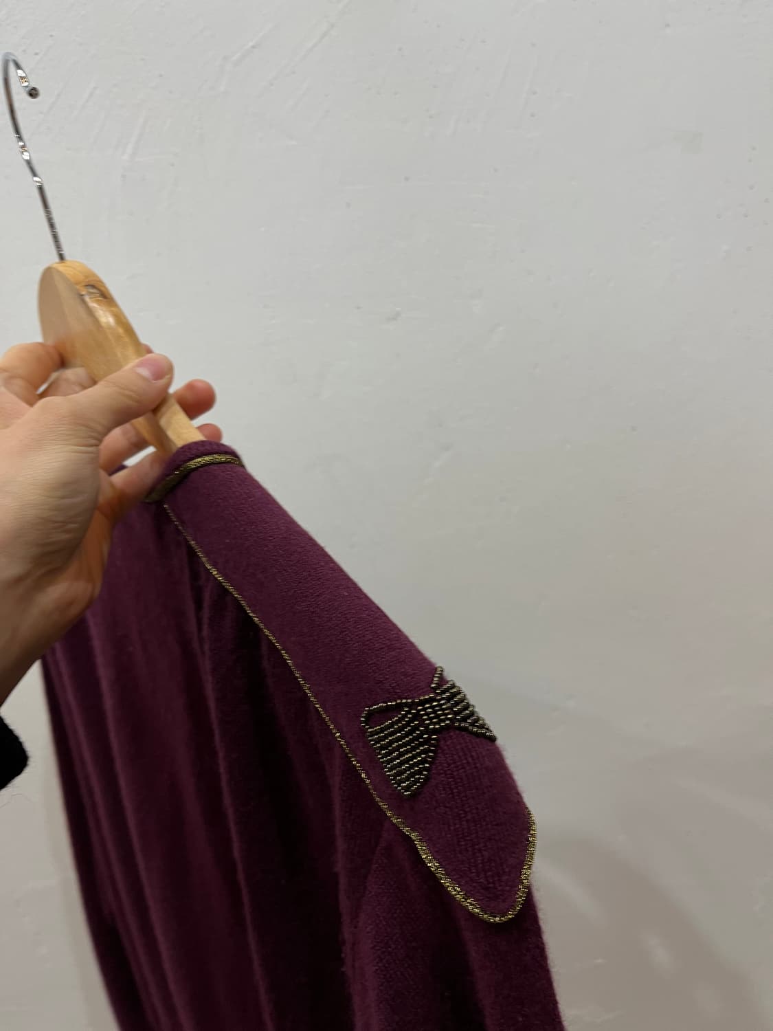 발리 BALLY 퓨어 캐시미어 금장 가디건 상품이미지5