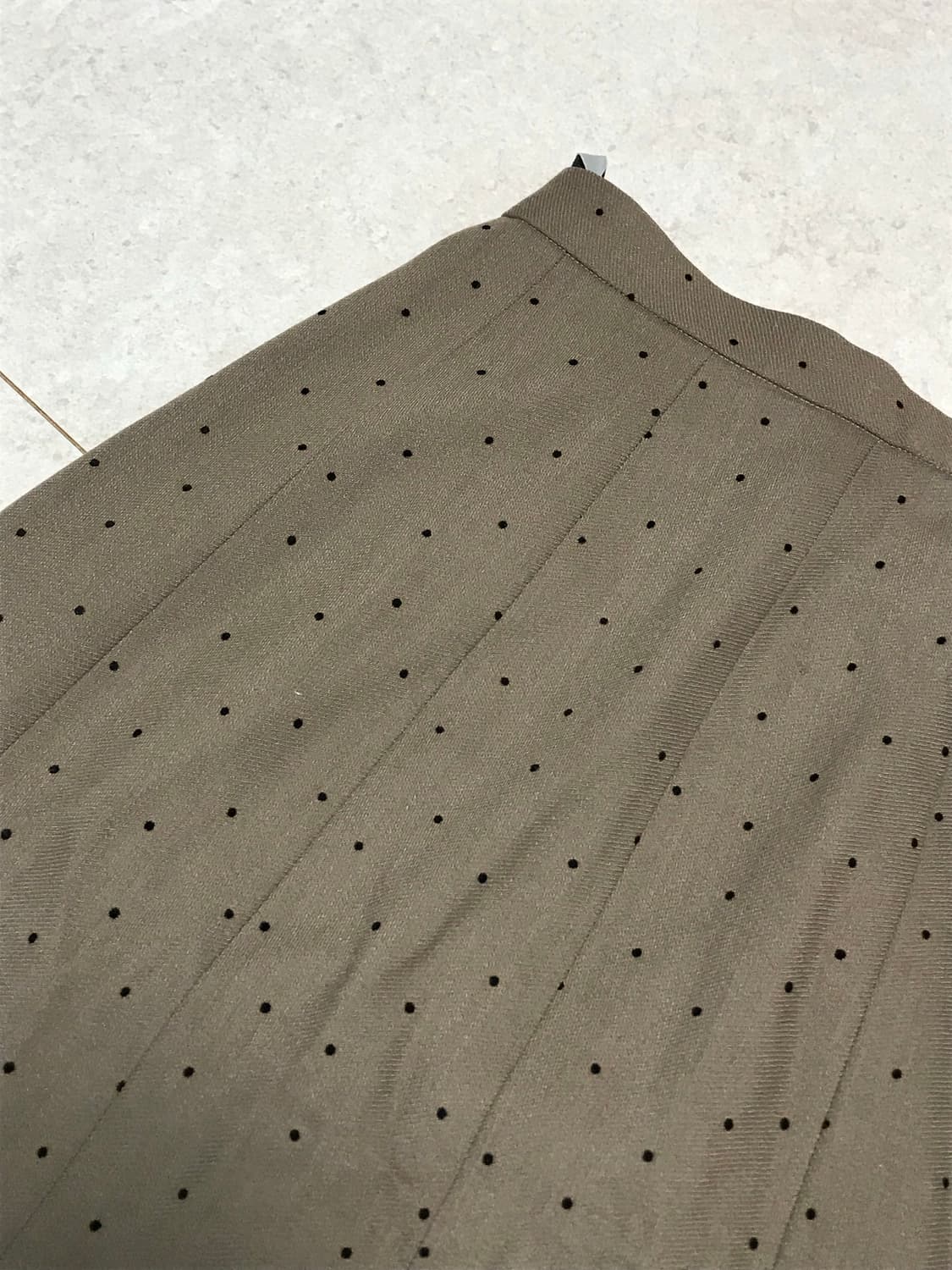 일본 빈티지 브라운 도트 스커트 상품이미지2