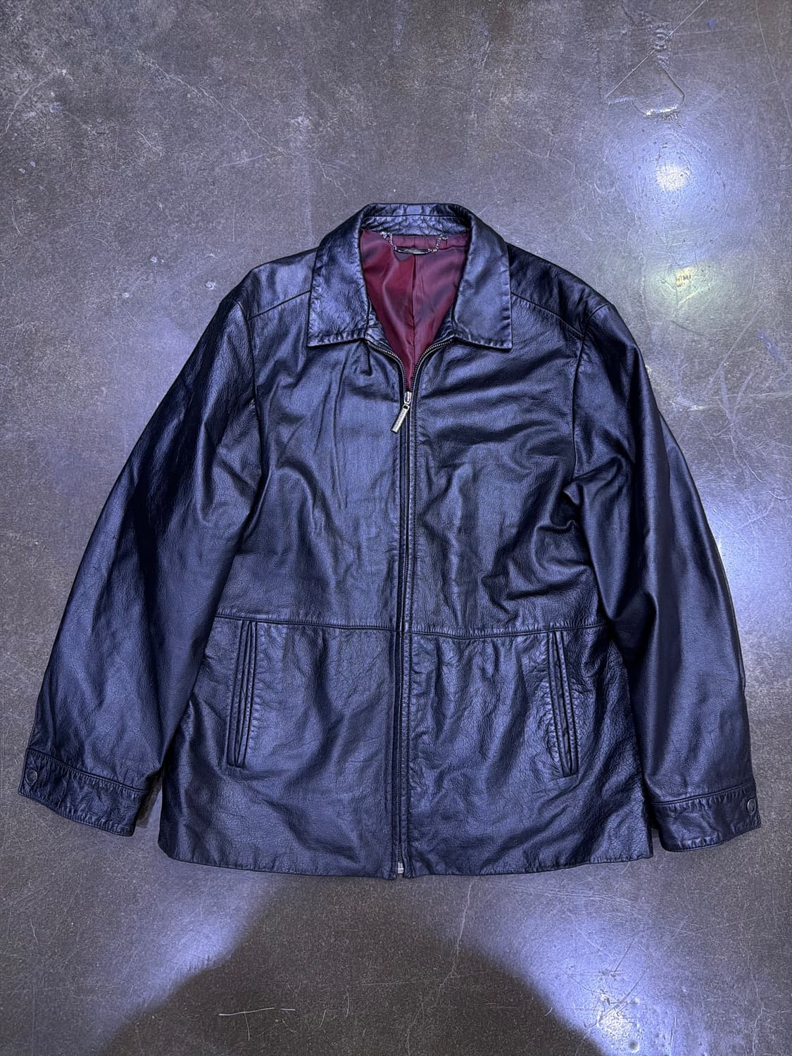 디데이 빈티지 소가죽 싱글 미드 레더자켓 105 상품이미지1