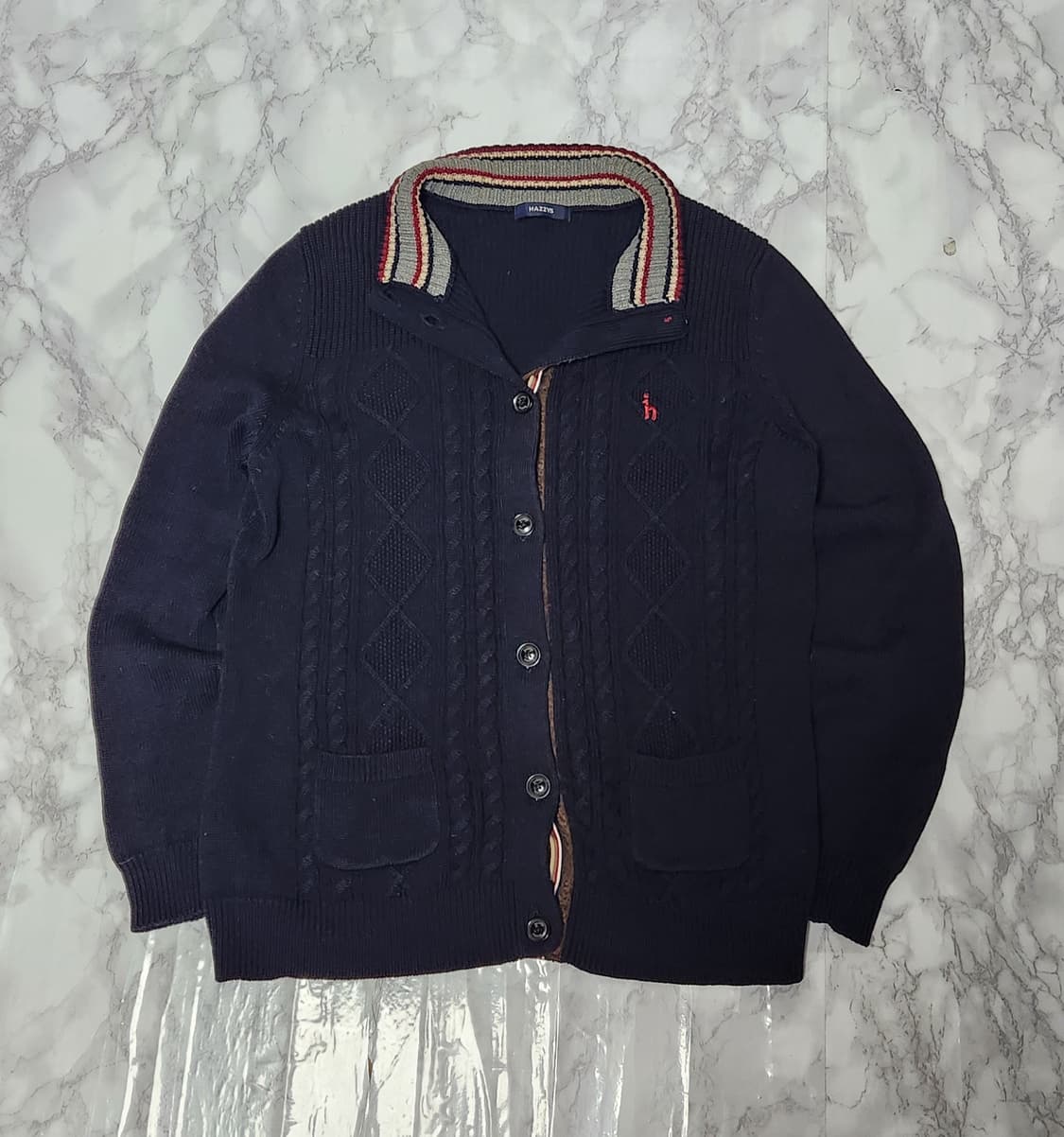 헤지스 니트 집업 자켓 상품이미지2