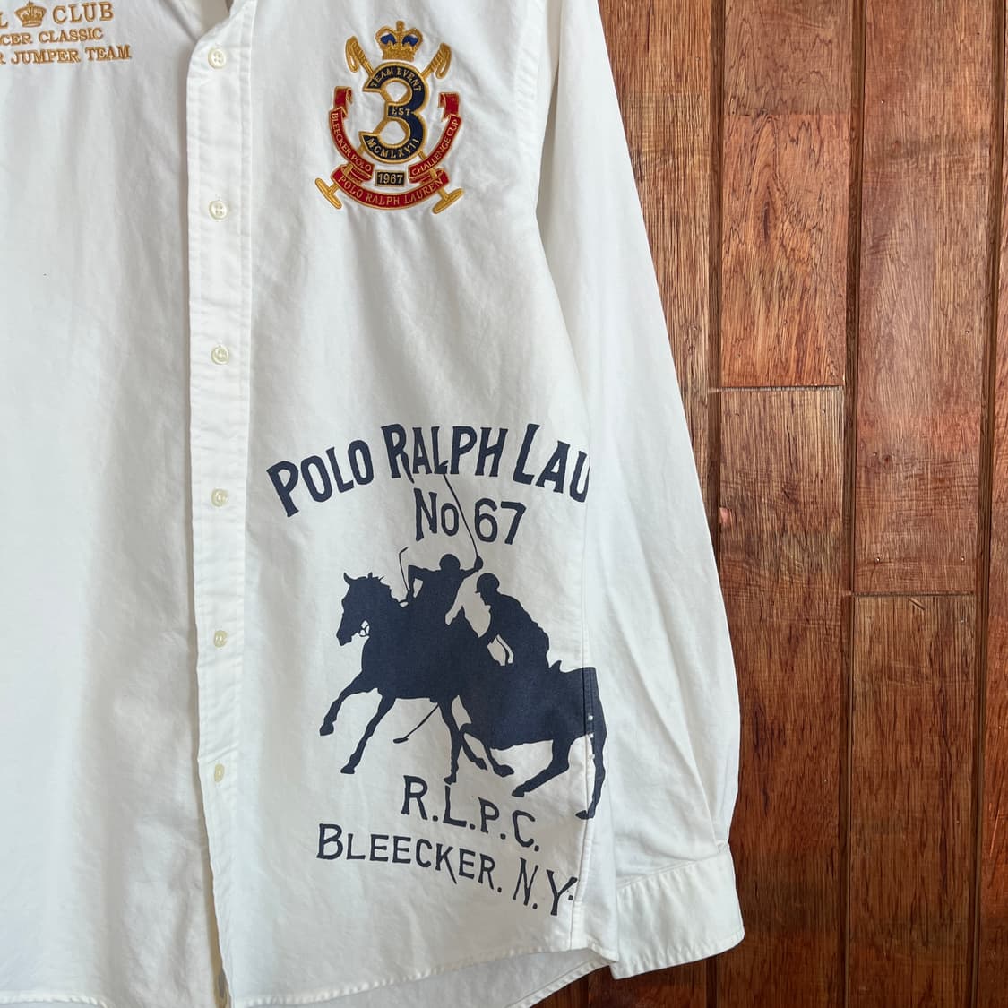 Polo 빅로고 화이트 셔츠 상품이미지4