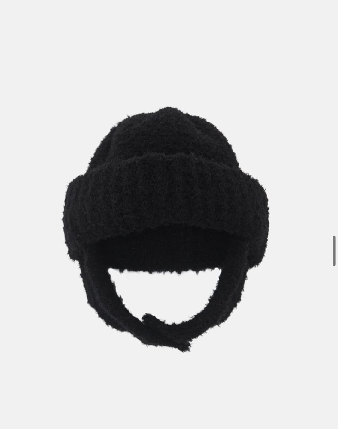 엔조블루스 부클 이어머프 비니 군밤모자 블랙 상품이미지6