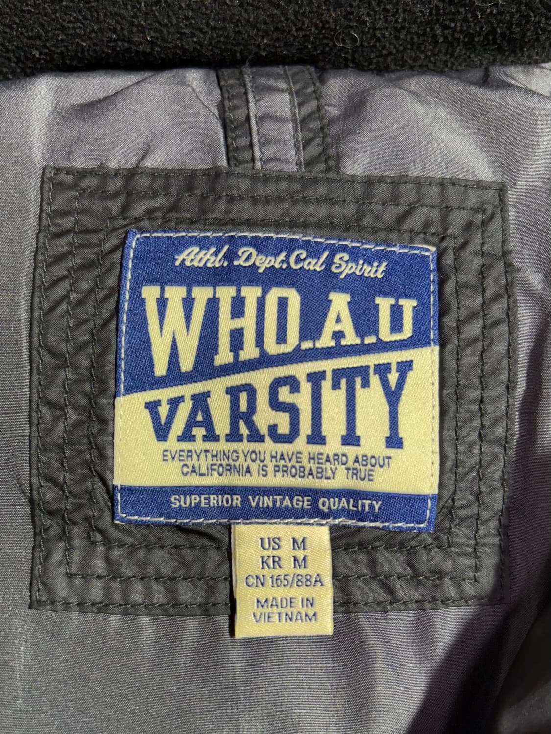 후아유 블랙 패딩조끼  상품이미지5