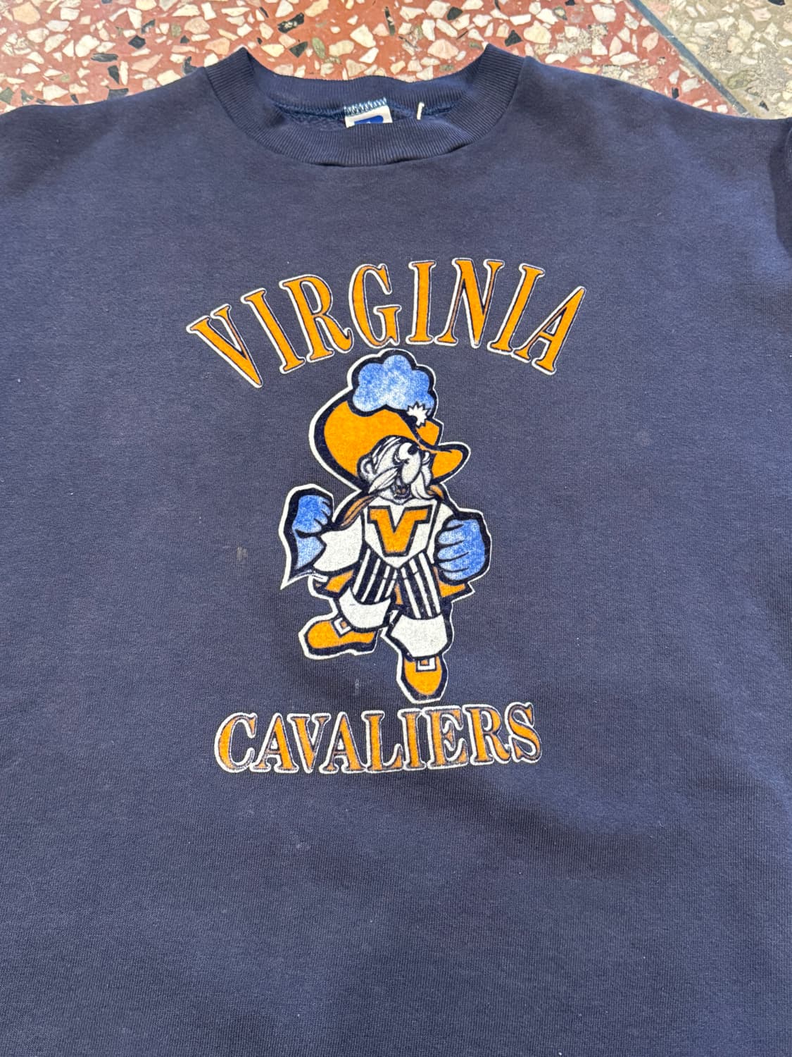90s Virginia Cavaliers 러셀 스웻 (XL) 상품이미지3
