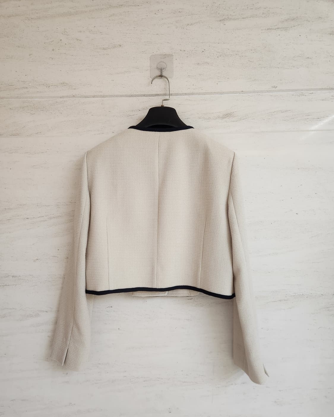 잇미샤 라인블록 크롭 트위드자켓 66사이즈 상품이미지3