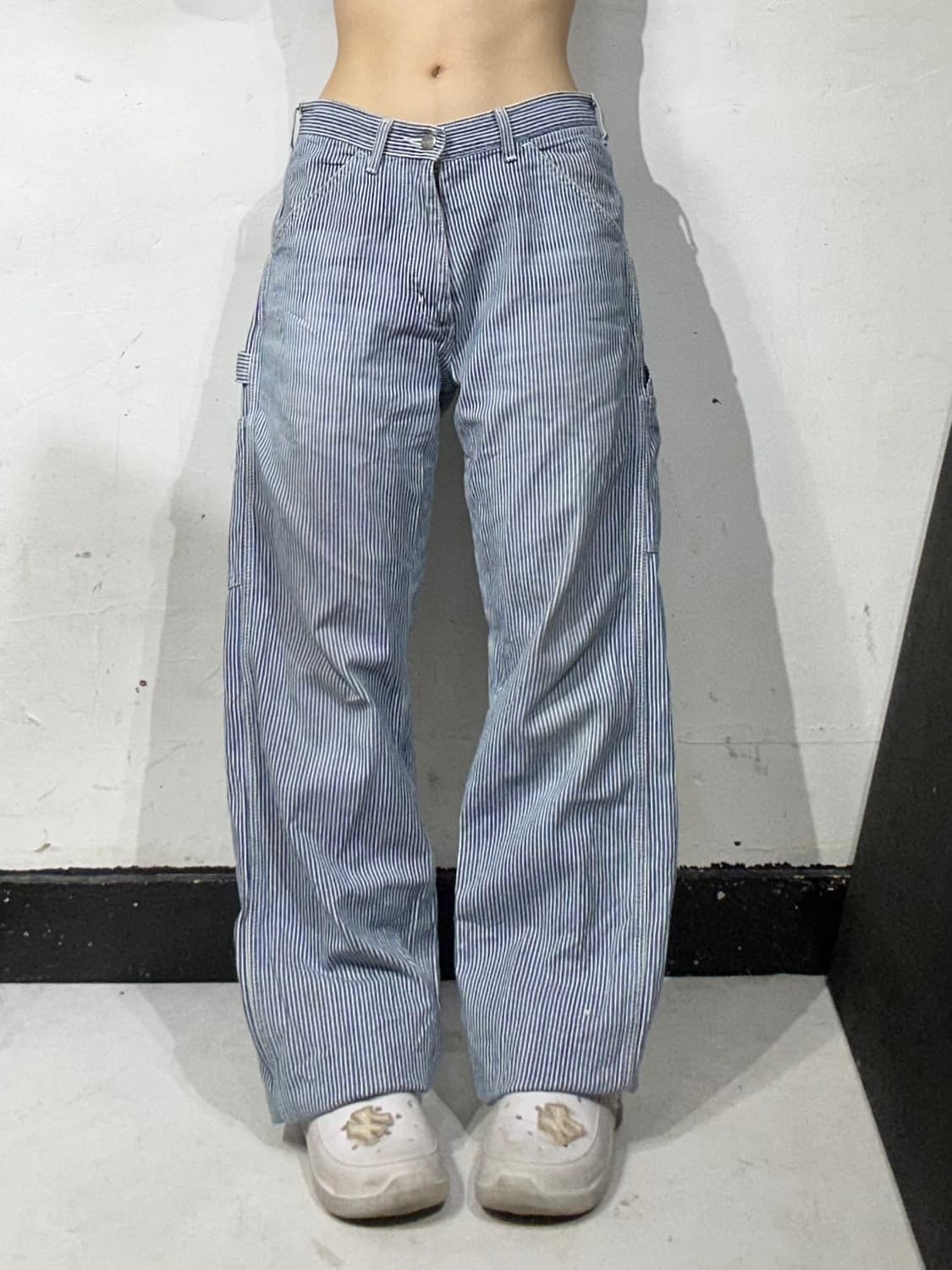 칼하트 블루 히코리 카펜터 와이드 워크 팬츠 30 상품이미지2