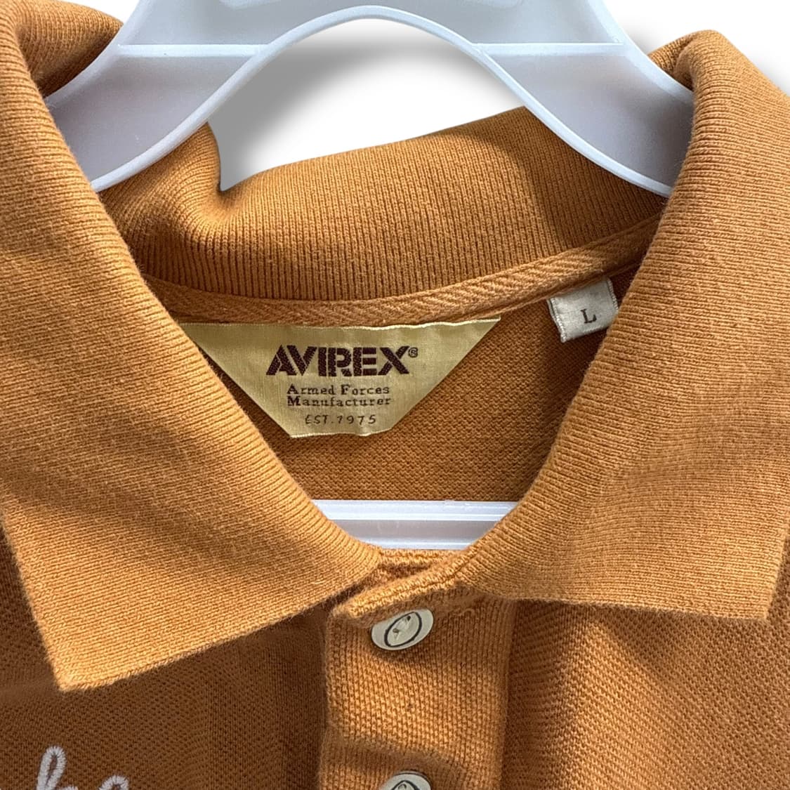 [L] 아비렉스 자수 카라티셔츠 상품이미지5