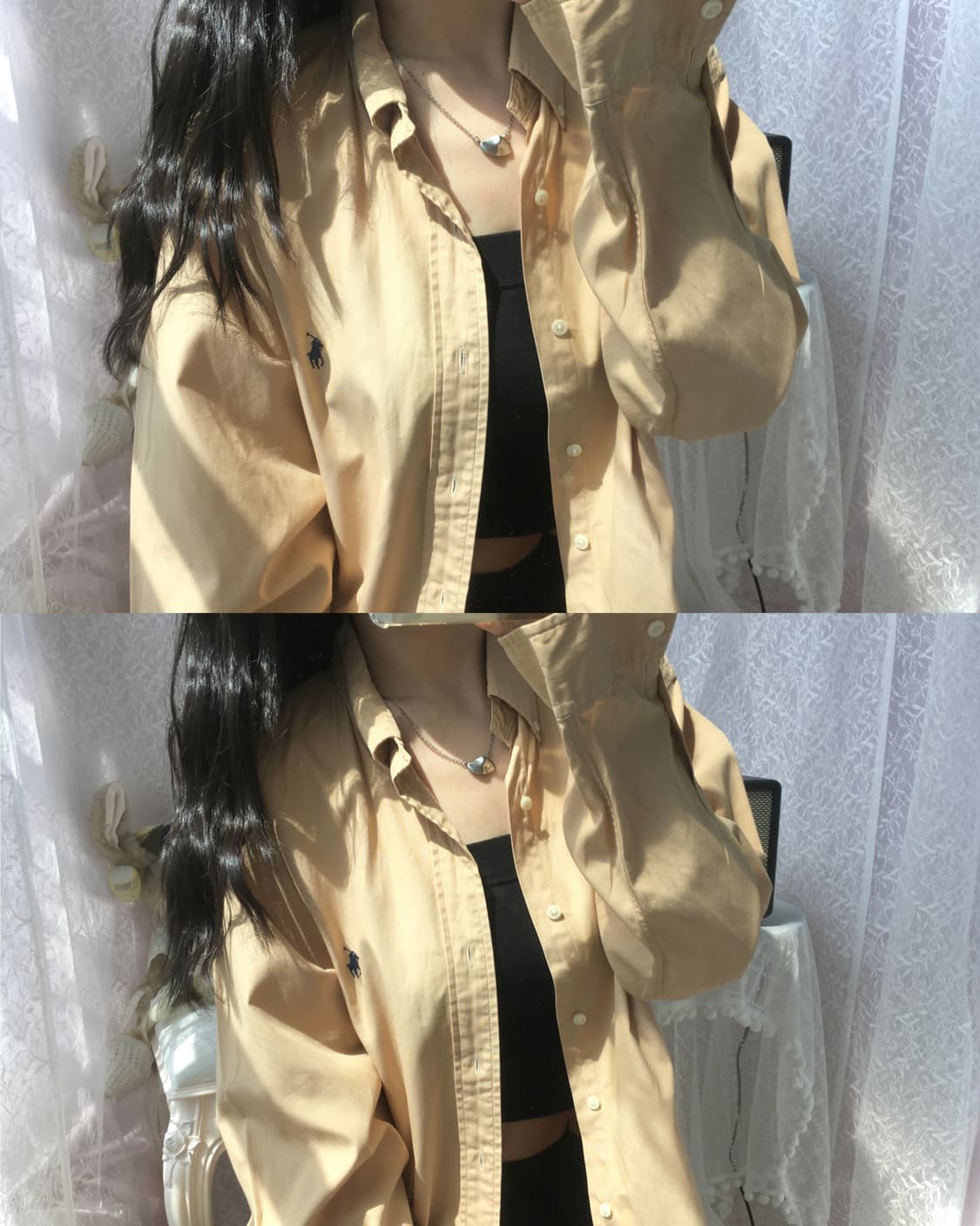 Polo beige shirt 상품이미지2