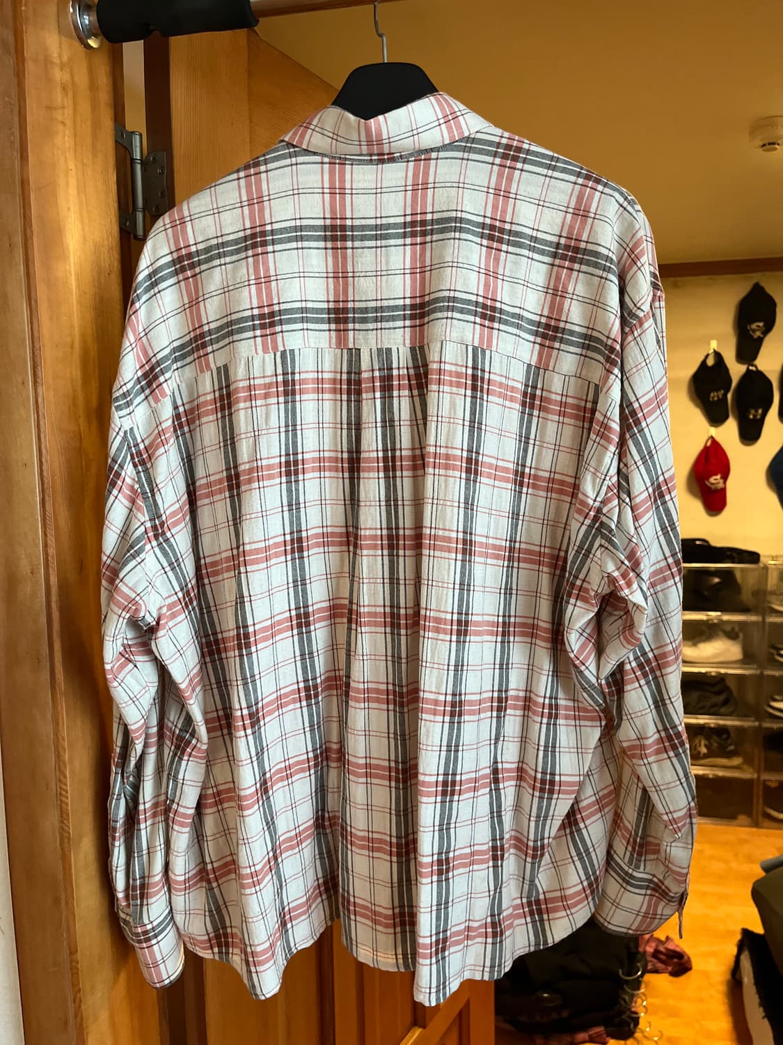 48) 아워레가시 버로우드 셔츠 화이트 오렌지 상품이미지2