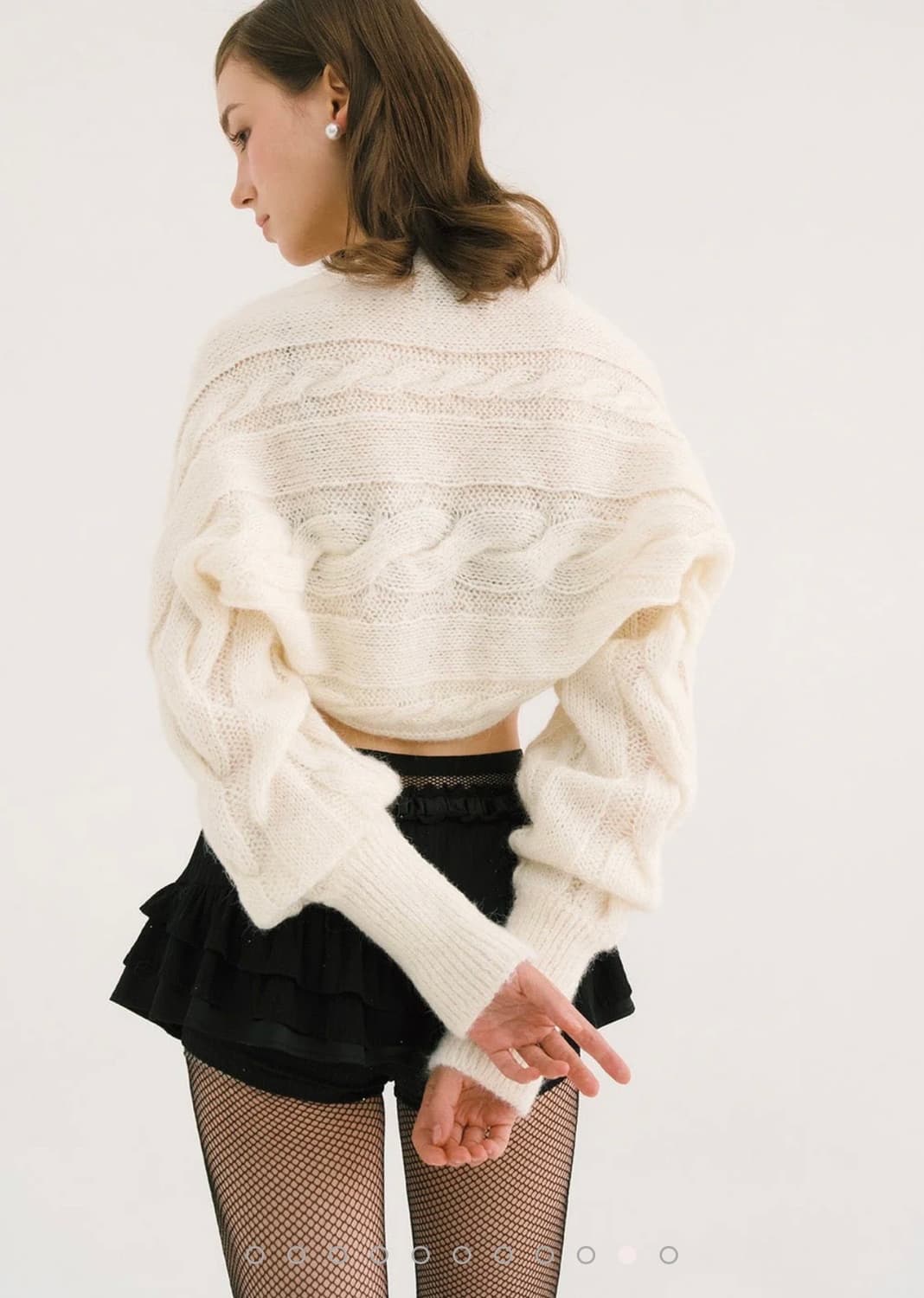 Creamy knit bolero 상품이미지5