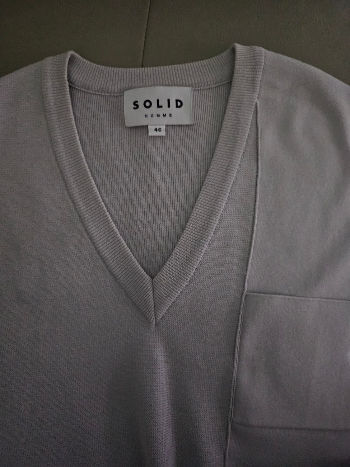 [거의 새것] 솔리드옴므 니트 베스트 조끼 46 상품이미지3