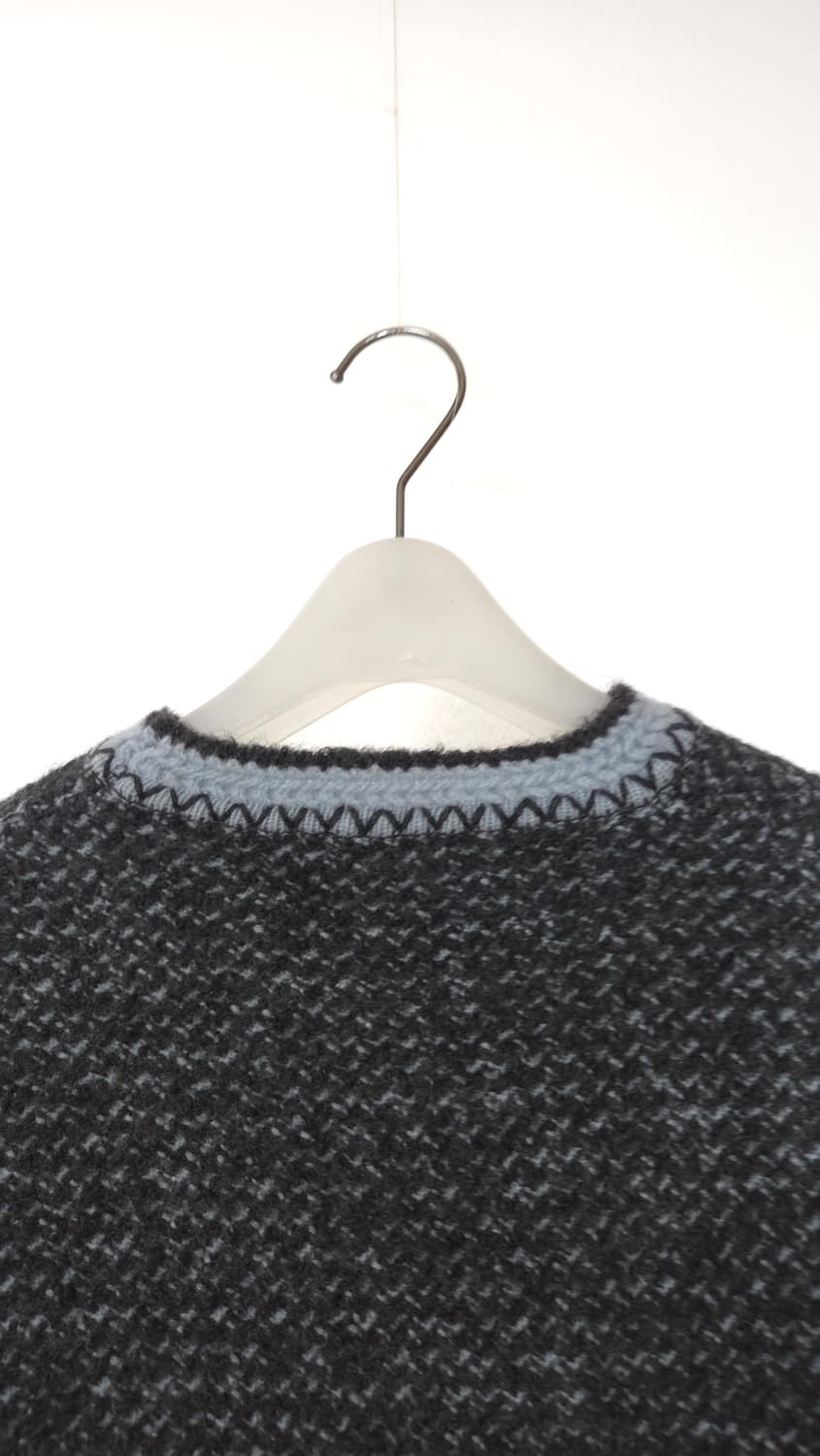 한섬 시스템 컬러블록 밑단 트임 니트 탑 F 사이즈 상품이미지7