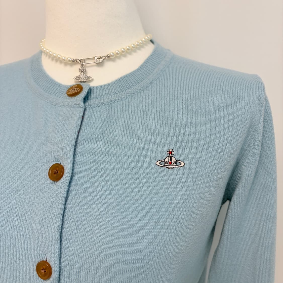 비비안웨스트우드 램스울 베이직 크루넥 카디건 상품이미지7