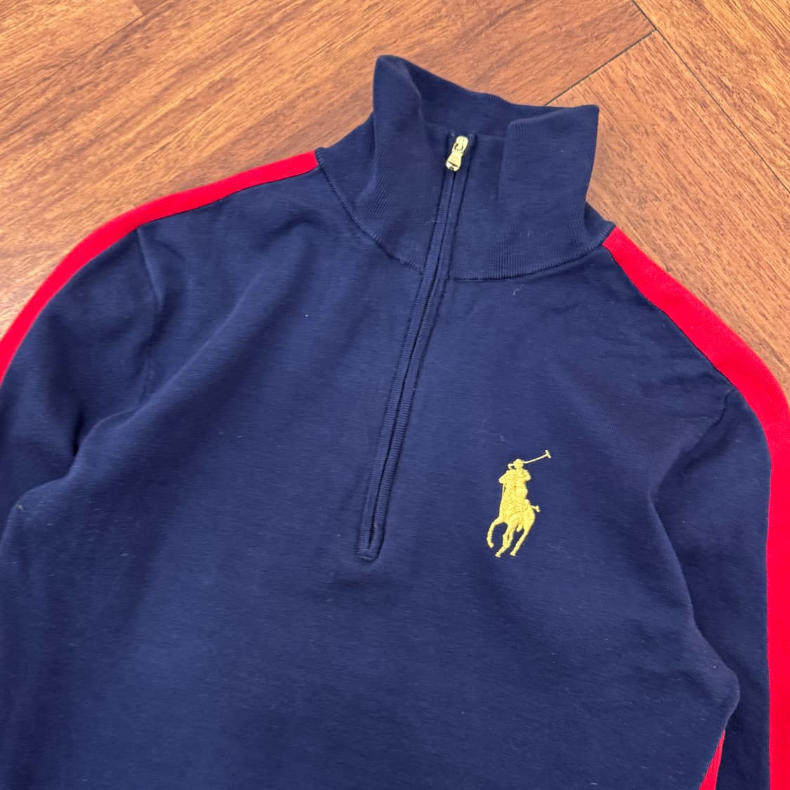 여성용 S 폴로 랄프로렌 골프 빅포니 면 반집업 니트  상품이미지2