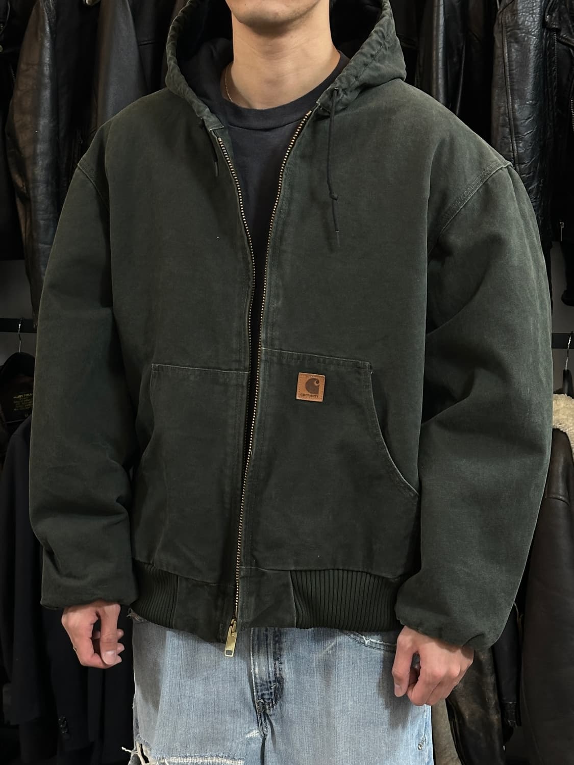 OG 칼하트 J130 액티브 자켓 칼하트 MOS 모스그린 상품이미지10