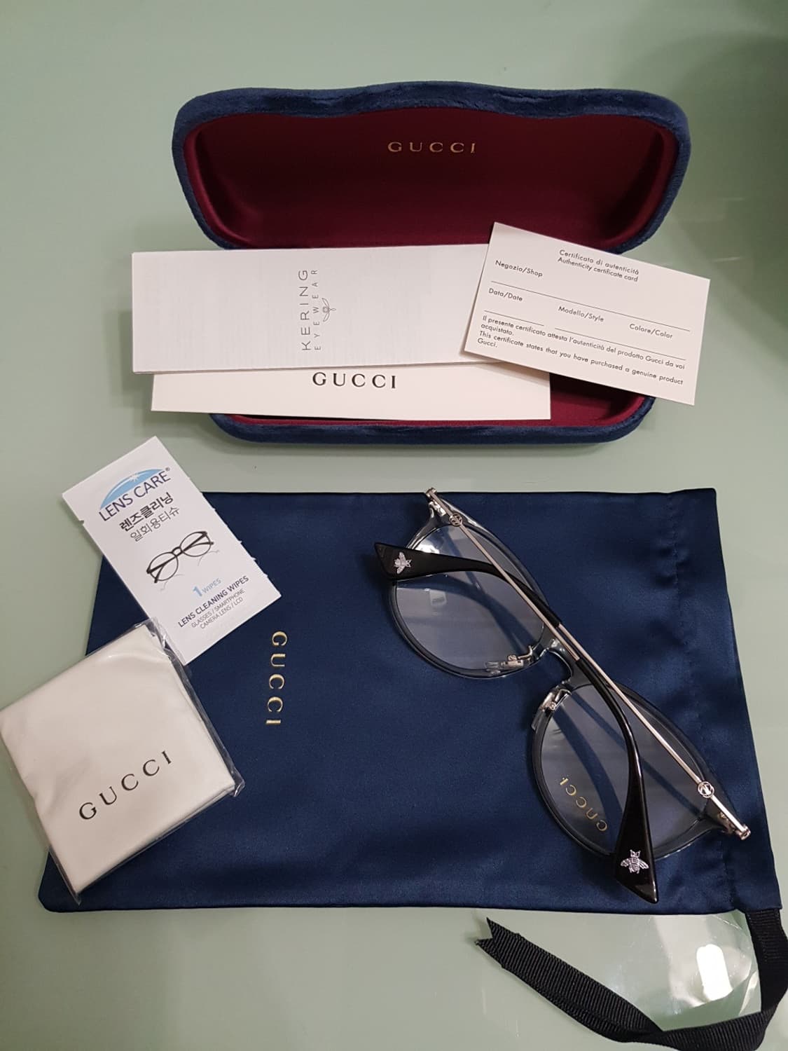 새상품 풀구성)구찌 클리어테 남녀안경테 상품이미지6