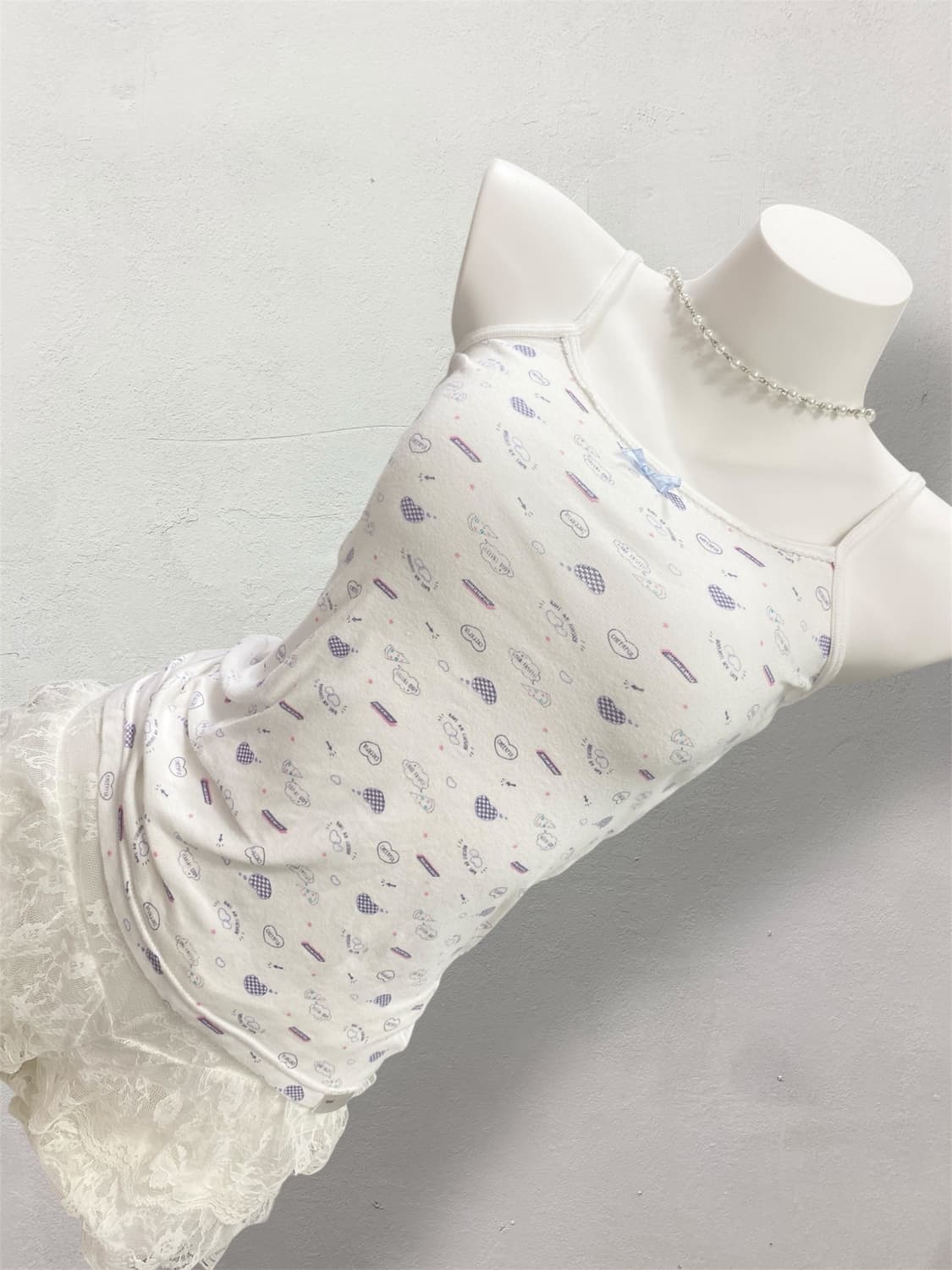 jojifuku Cute Ribbon Sleeveless  상품이미지2