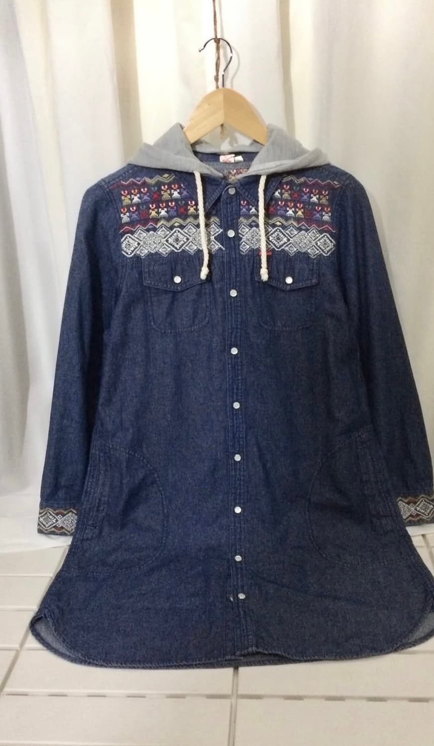 TITICACA'- needlework denim one-piece 상품이미지4