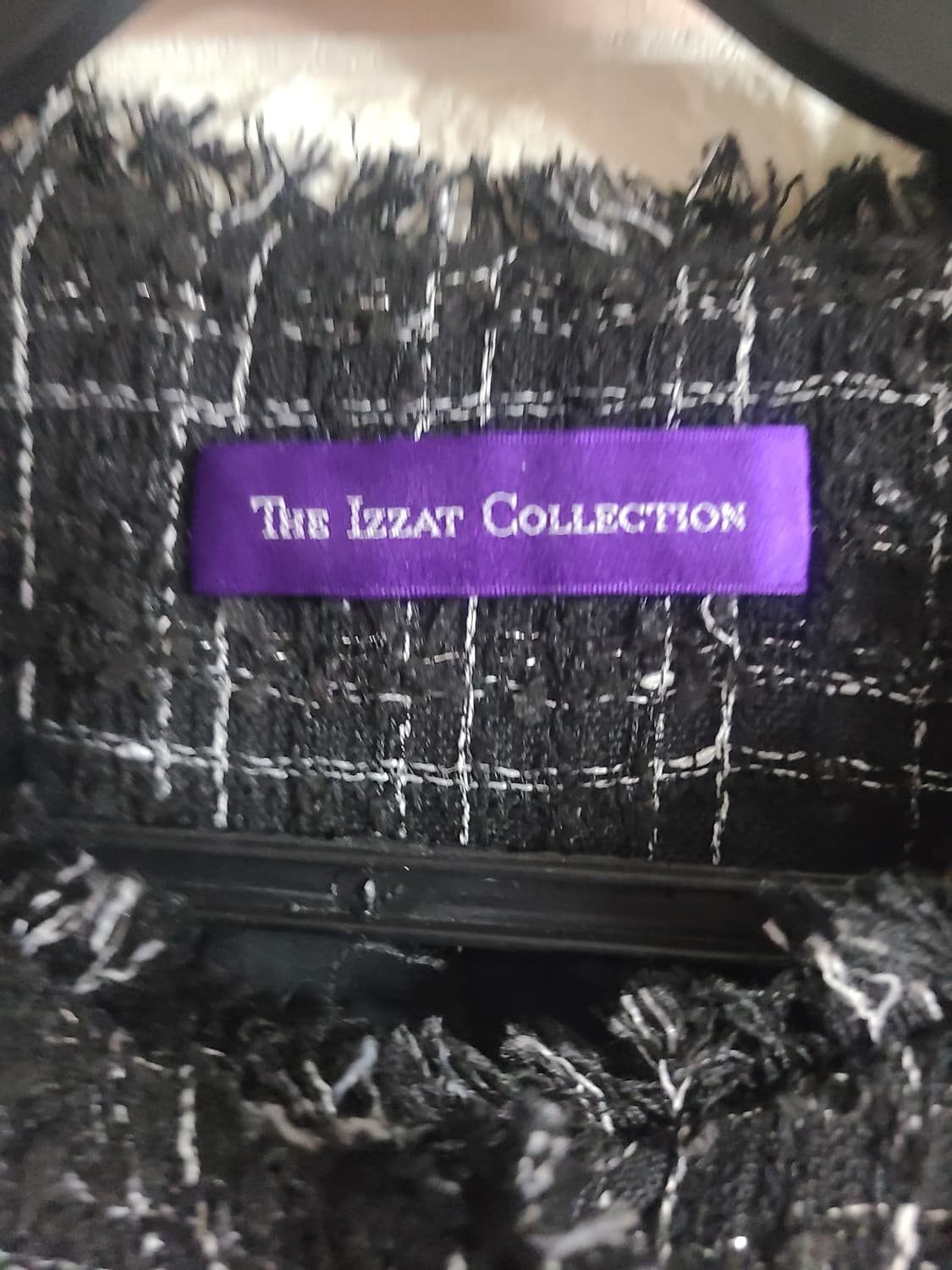 The Izzat Collection 트위드 롱 조끼(66) 상품이미지3