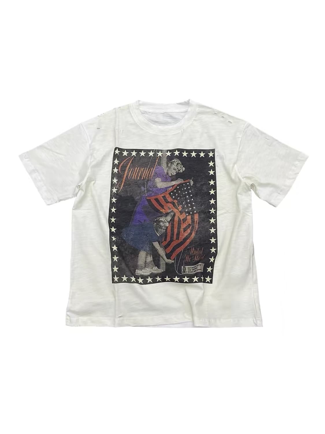 VINTAGE mood printing T-shirt 상품이미지1