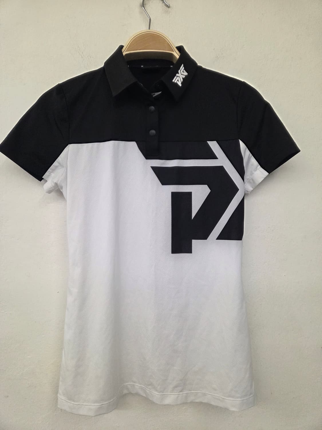 PXG 여성 골프 반팔티 S 블랙/화이트 상품이미지1